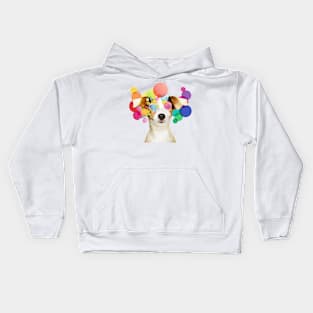 Pop Art Jack Russell Kids Hoodie